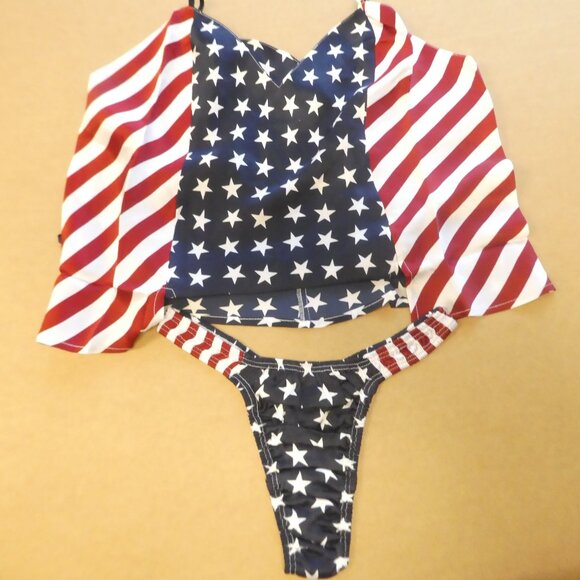 Magic Silk Camisole Set - Size: Small - Color: Red, White and Blue - Picture 1 of 5